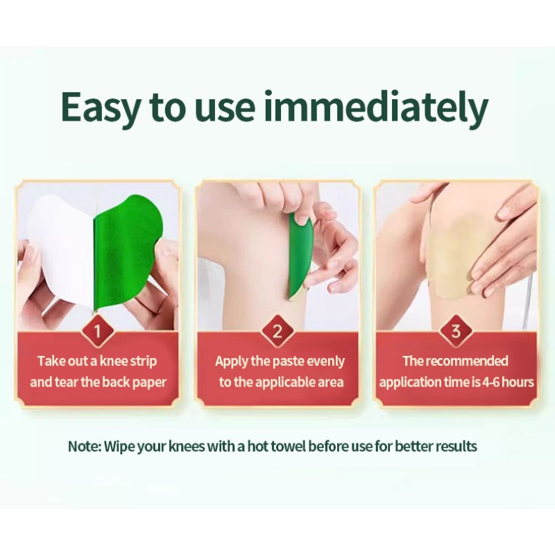 Free Sample Natural Wormwood Knee Joint Pain Patch Wormwood Plaster Patches