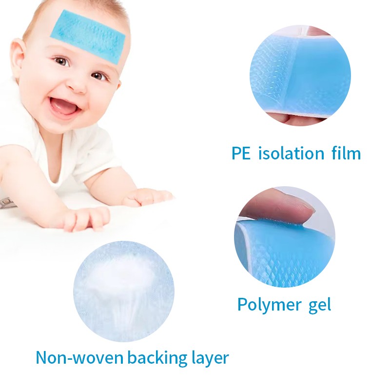 Kids Cooling Gel Patch Hydrogel Cooling Patches