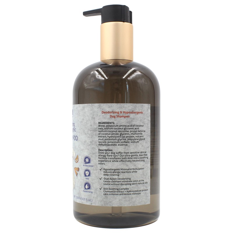 Pet Grooming Products Dog Shampoo&Conditioner Oatmeal Gental-Snoothing Shampoo for Puppy Private Label Dog Nourishing Shampoo