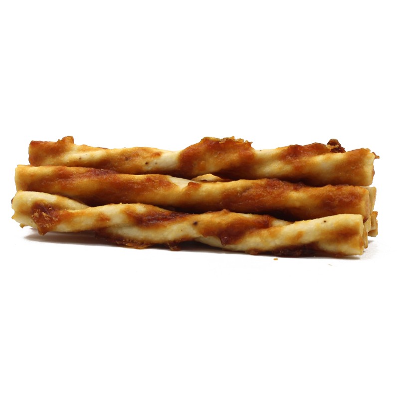 OEM Premium Pet Dog Dental Bone Treats Collagen Twist Stick With Chicken Meat Coated Dog Snack High Protein Contents Pet Treats