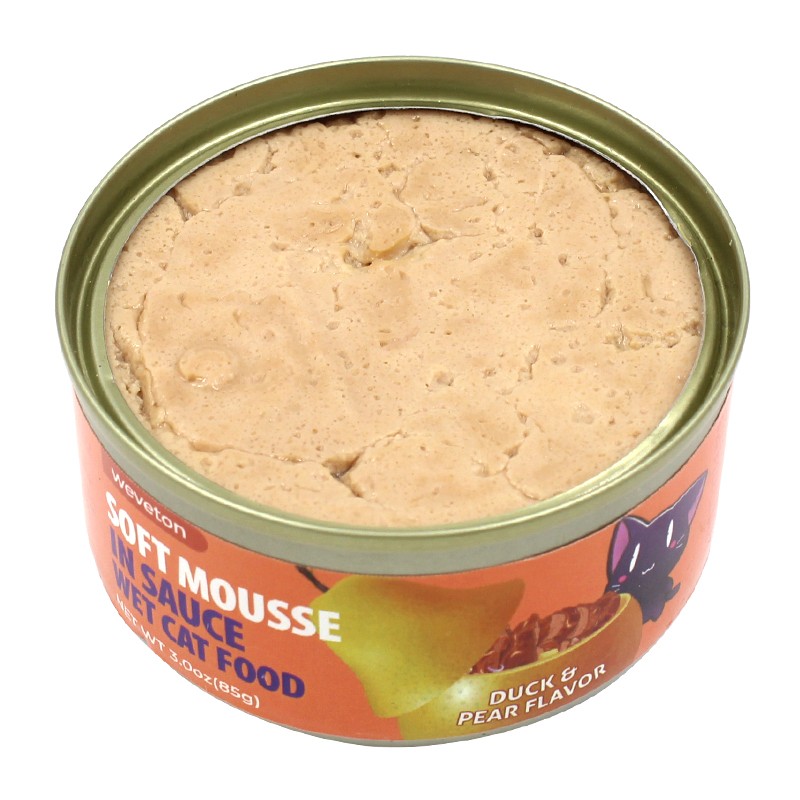 OEM ODM High Nutrition Canned Cat Wet Food of All Ages 85g Steamed Real Chicken Breast Meat Cat Wet Food No Artificial Colors