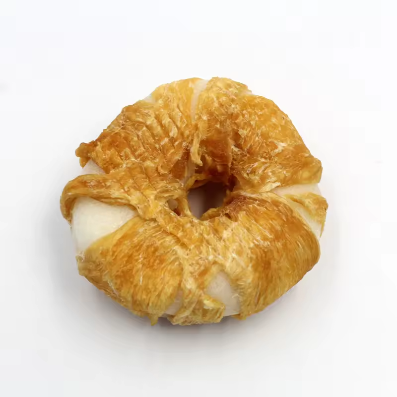 Pet Treats High Protein Chicken Wrapped Beefhide Sticks for Medium Large Dogs