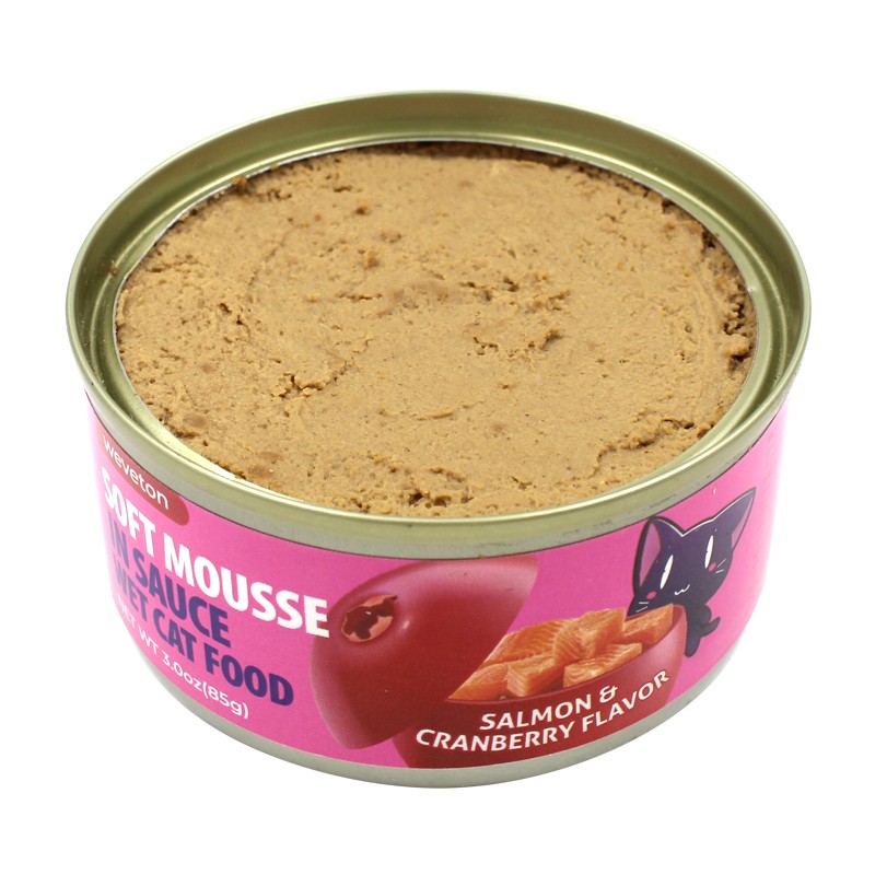 High Protein Canned Cat Creamy Wet Food of All Age 85g Steamed Real Chicken Breast Meat Cat Wet Food Multi-Vitamins&Minerals