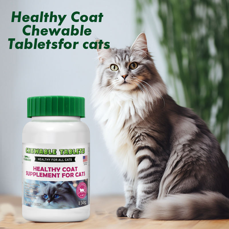 Private Label Customize Chewable Tablets Multivitamin Supplements for Cat Pet Healthy Care Products