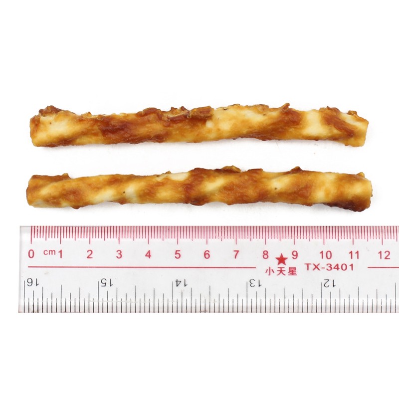 OEM Premium Pet Dog Dental Bone Treats Collagen Twist Stick With Chicken Meat Coated Dog Snack High Protein Contents Pet Treats