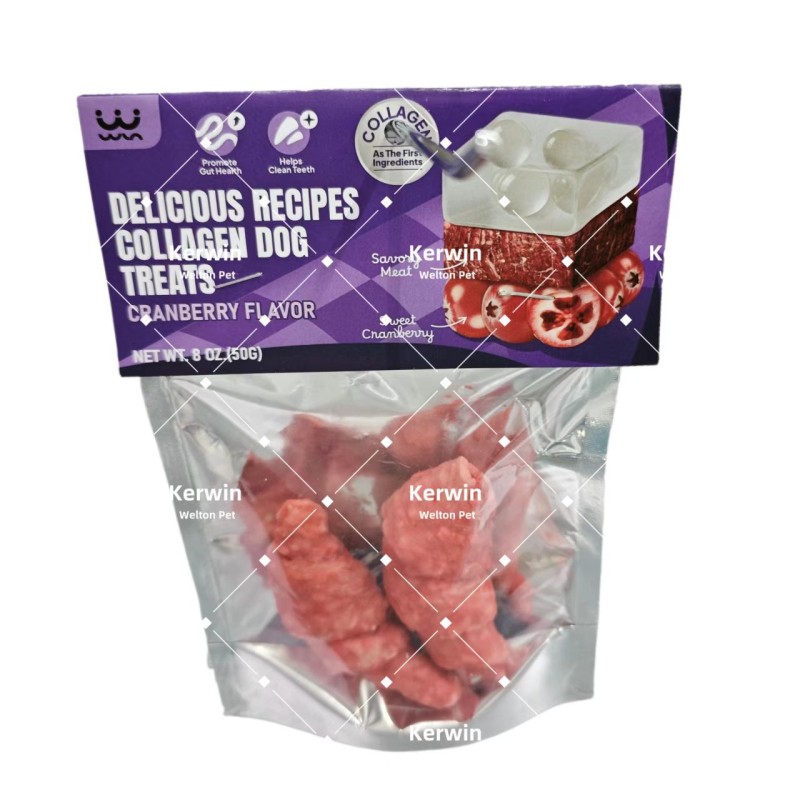 OEM Dry Dog Food Treats Wholesale Dog Dental Snack Treats Goat Milk Cheese Flavor Collagen High Protein Dental Chews for Pets