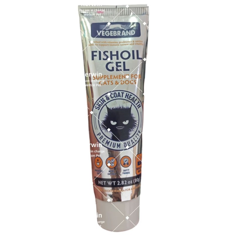 OEM/ODM Pet Nutrient Paste Meal Fish Oil Omega-3 Omega-6 Supplement Immune Support Skin and Coat Health Care for Cats and Dogs