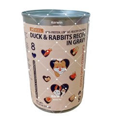 Wholesale Free Samples High Nutritious Pet Natural Wet Dog Food Treats 375g Duck Flavor Mousse Canned Wet Food for Dogs and Cats