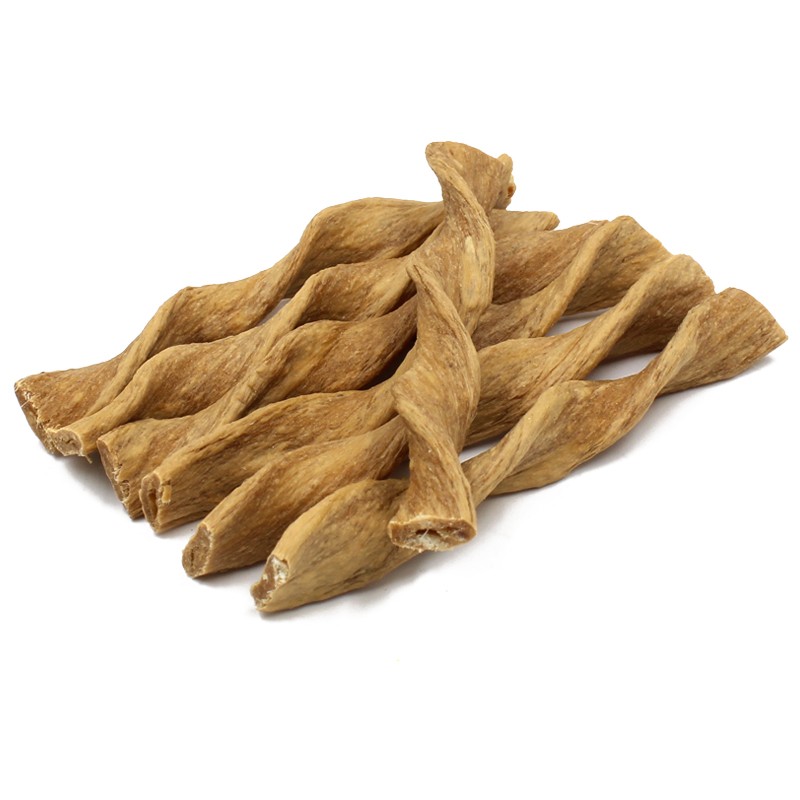 Good Quality Dog Chew Treats High Protein Low Fat Collagen Twist Bone Dog Snack Teeth Cleaning Pet Dental Stick Treats Factory