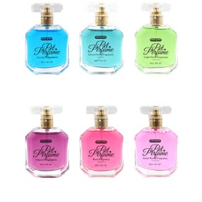 Private Label Luxury Pet Perfume Dog Body Odor Eliminator Spray Eco-Friendly Plastic Glass Pet Grooming Sets for Dog and Cat