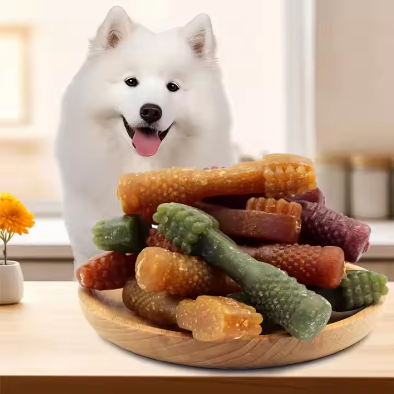 Pet Supplies Dog Dental Treats Dog Snacks Manufacturer Dental Care Dog Treats Beef Flavor Teeth Cleaning Bone