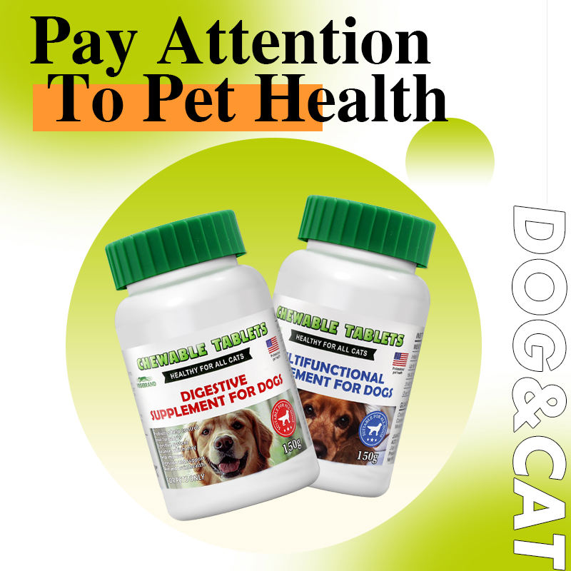Private Label Customize Chewable Tablets Multivitamin Supplements for Cat Pet Healthy Care Products