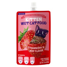 High Protein Kitten Creamy Wet Food Treats 85g Pouch Nutrition Cat Wet Food Grain&Sugar Free For Fur Baby Factory Direct Sell