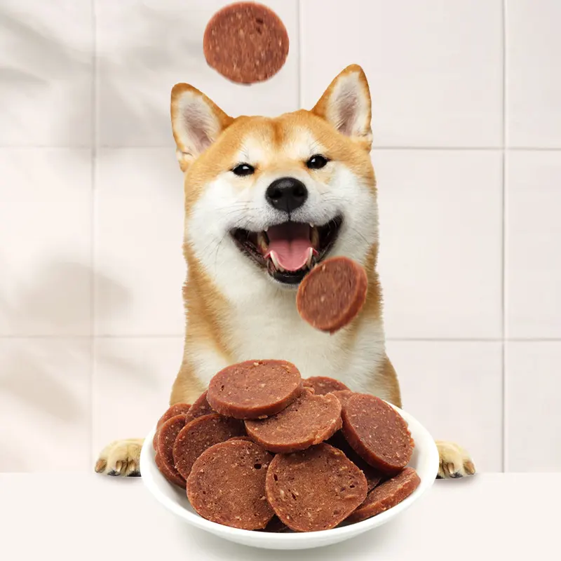Puppy Health Pet Snacks Clean Teeth Dog Food Dry Dog Treats Chicken Circular Chips Pet Treats Snack for Dog