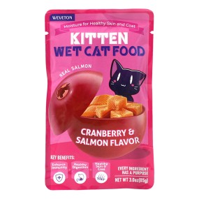 Multiple Flavors Kitten Cat Creamy Wet Food Treats 100% Real Meat Made Private Label Customized Cat Wet Food Pouches Packaging