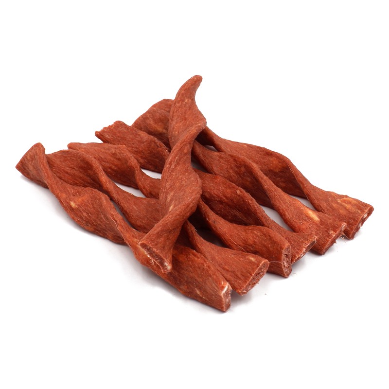 Pet Molar Chew Dog Snack Teeth Cleaning Beef Flavor Twist Collagen Stick High Protein Dog Dental Treat Factory Wholesale Supply