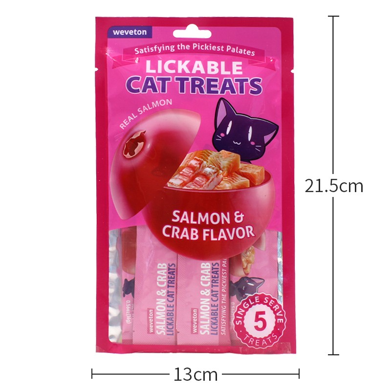 High Protein Cat Creamy Strips Treats Grain&Sugar Free Cat Strips 16g Private Label Customized Natural Cat Wet Food Muscle Gain