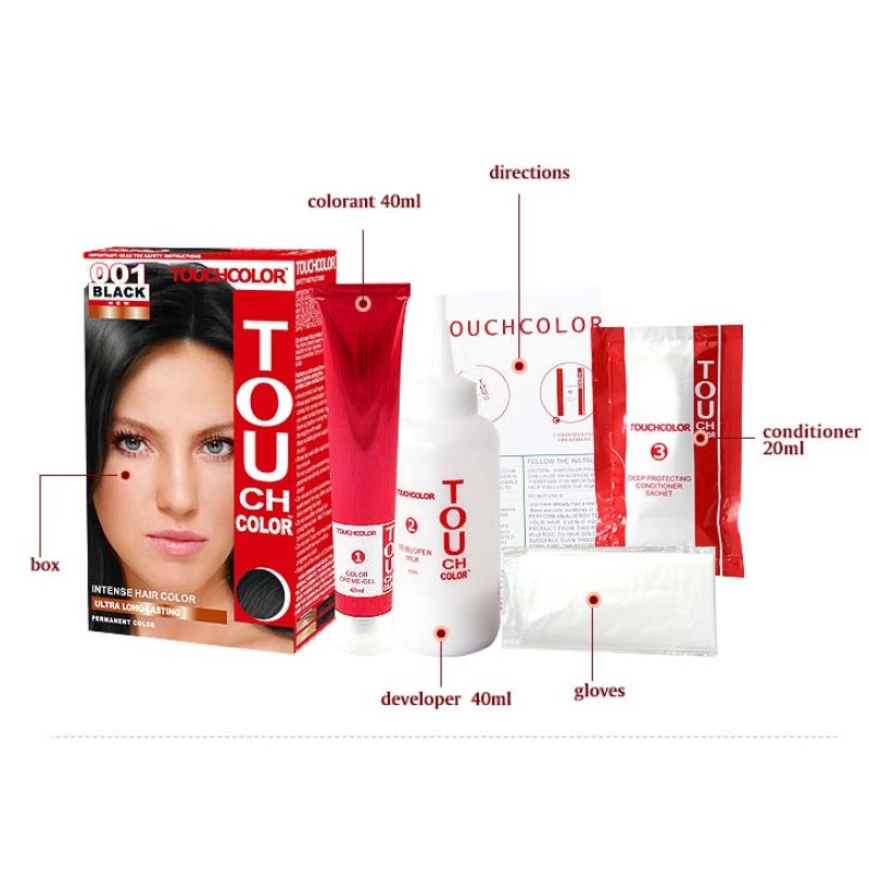 Permanent Hair Dye Supplier - Touch Color All Hair Type