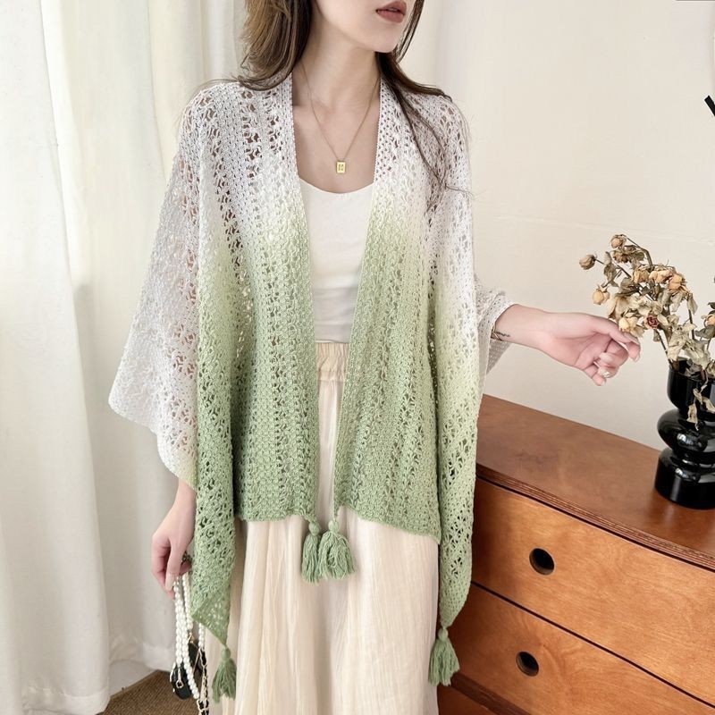 Fashion Shawl Supplier - Custom Hollow Knitted Wrap
