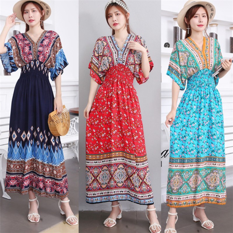 Bohemia Dress Manufacturer - Wholesale Long Retro Style