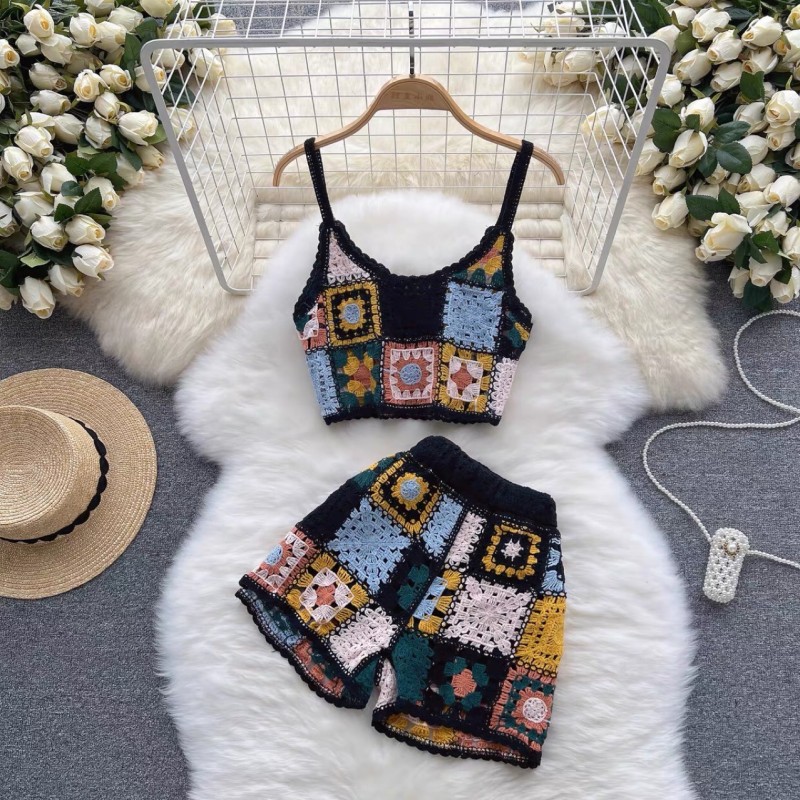 Knitted Blouse Factory - Ethnic Style Hand-Crocheted Vest