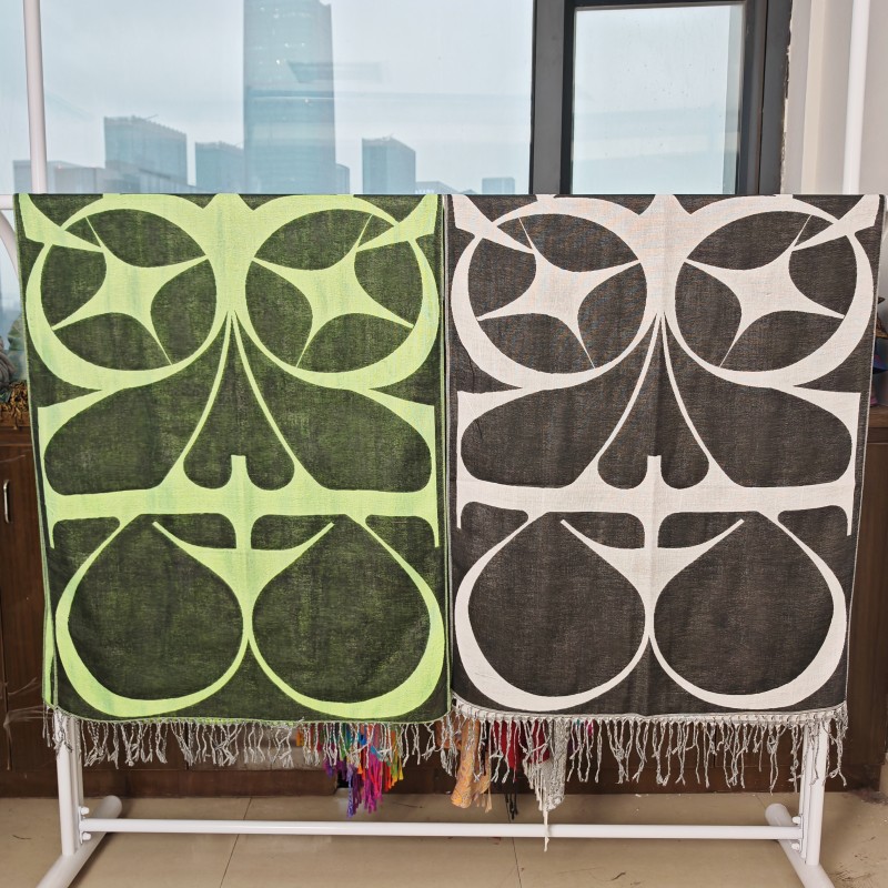 Pashmina Scarf Factory - Custom Design UV Jacquard