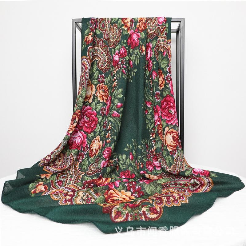 Cotton Turban Supplier - Large Square Scarf Warm