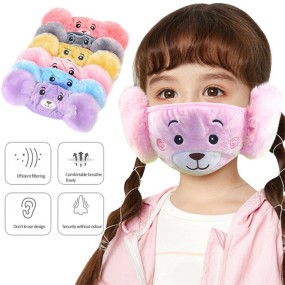 Kids Mask Supplier - Bear Cartoon Plush Warm