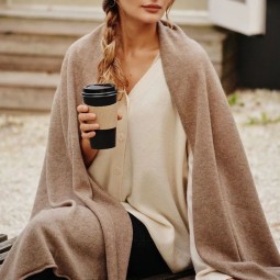 Cashmere Shawl Supplier - Real Knit Multi Use