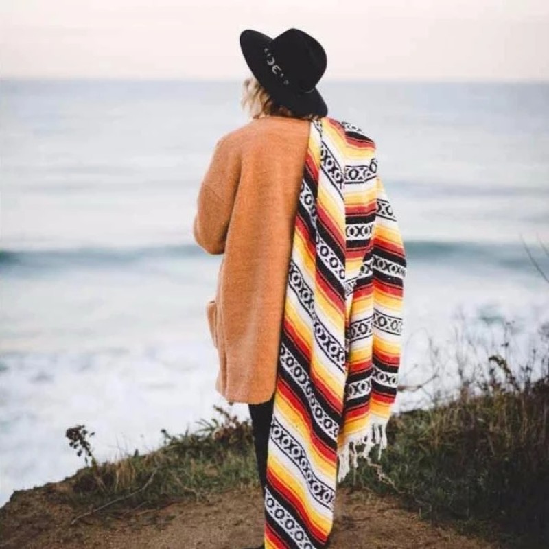 Mexican Blanket Supplier - Large Assorted Bright Colors