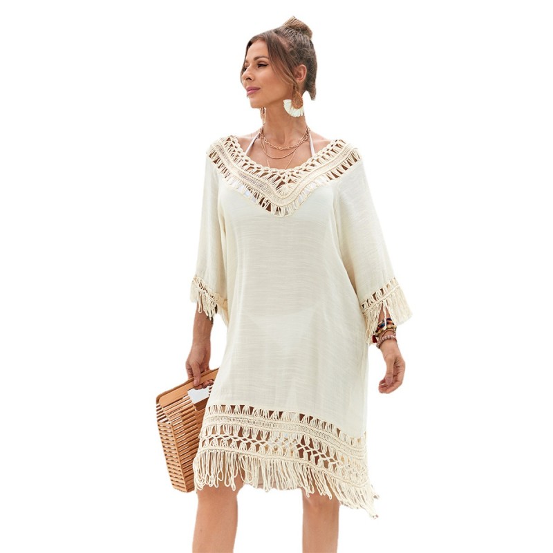 Beach Cover-up Manufacturer - Cross-Border Tassels Hand