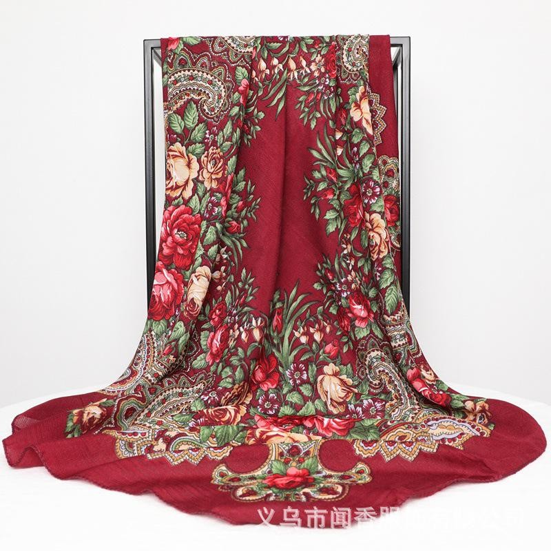 Cotton Turban Supplier - Large Square Scarf Warm