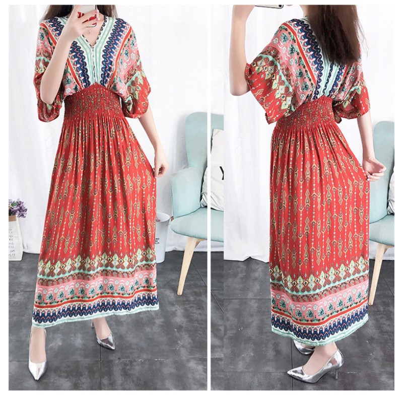 Bohemia Dress Manufacturer - Wholesale Long Retro Style