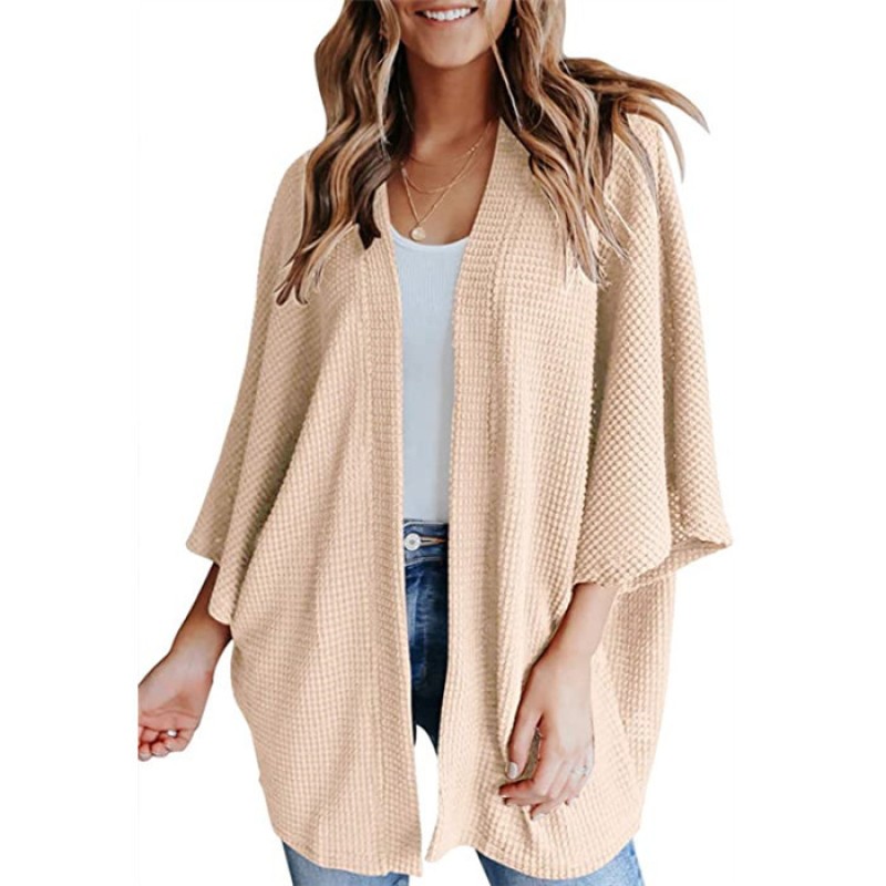 Knitted Cardigan Factory - Women Loose Bat Sleeve
