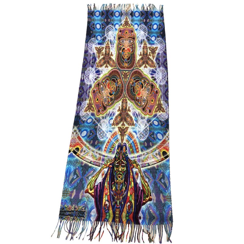 Digital Scarf Supplier - Custom Double Side Long Tassels