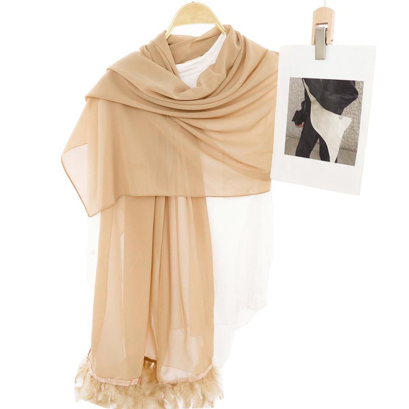Chiffon Scarf Factory - Hot New Solid Color Thin