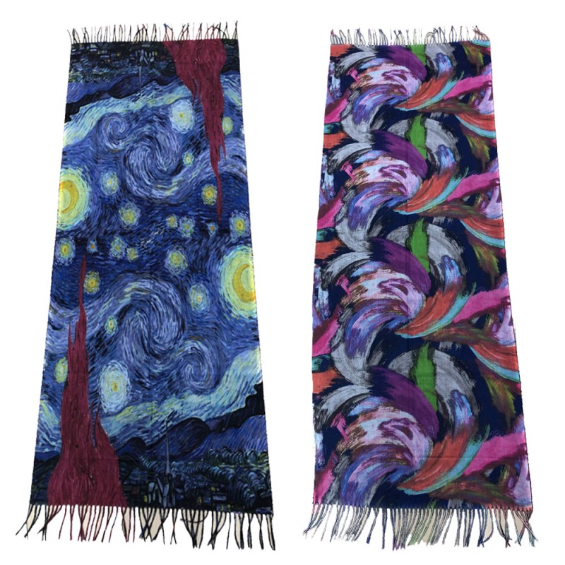 Print Shawl Manufacturer - Hot Sale Double Side Logo