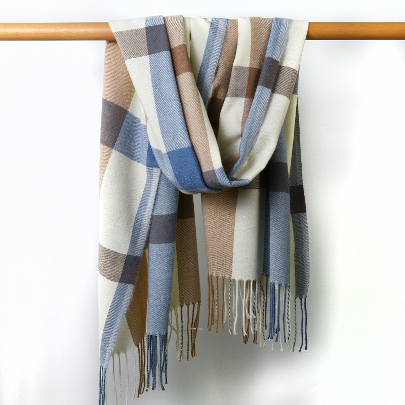 Plaid Scarf Supplier - Autumn Winter Classic Tassel