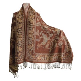 Floral Shawl Manufacturer - Reversible Vintage Jacquard