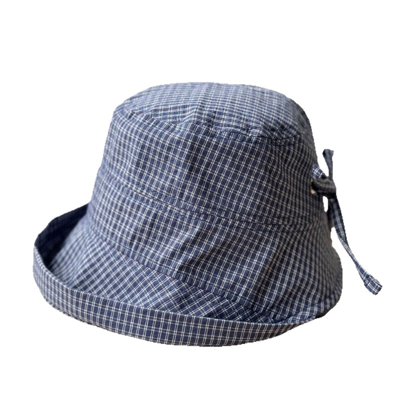 Fisherman Hat Factory - Korean-Style Plaid Summer