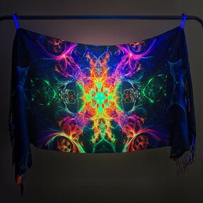 Winter Scarf Factory - Custom UV Reactive Polyester