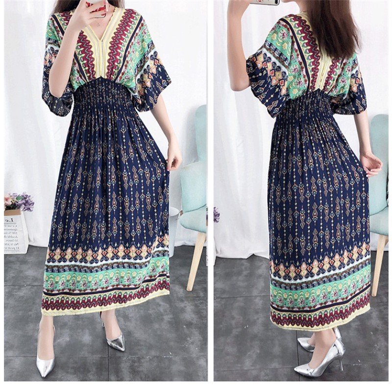 Bohemia Dress Manufacturer - Wholesale Long Retro Style