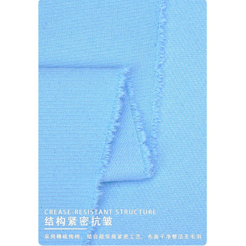 65% Organic Cotton33%Polyester2%Spandex Twill Fabric 180GSM Soft Organic Cotton Double Line Look Stretch Twill Fabric for Pants