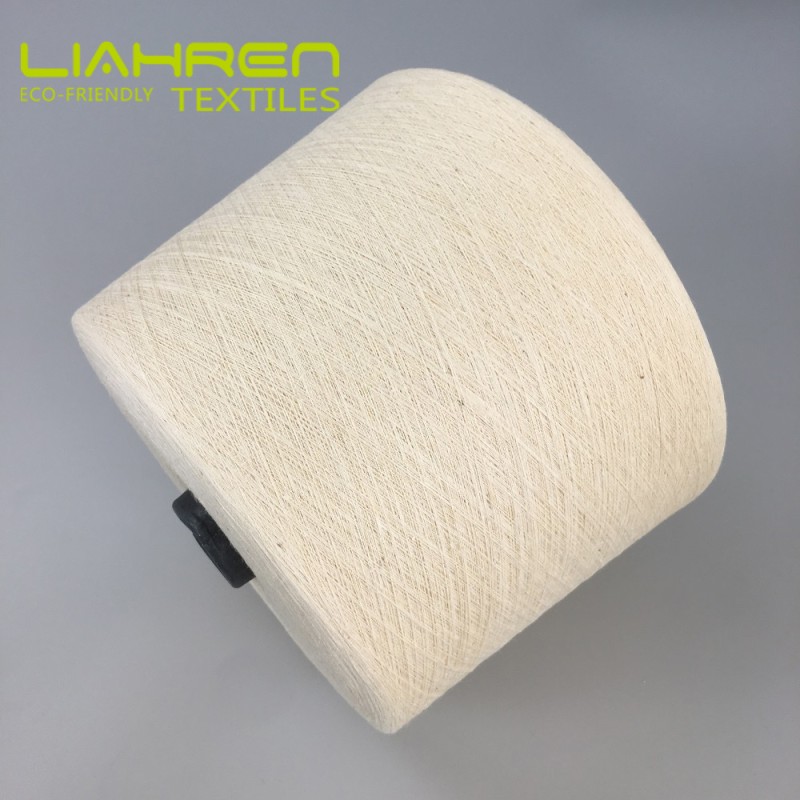 Ne16/1 Hemp Organic Cotton Blended Yarn Luxurious Anti-Static Ring Spun Yarn Recycled for Soft Knitting and Weaving Fabric