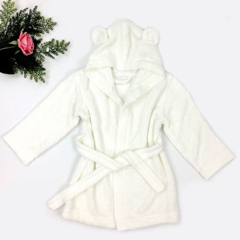 High Quality Custom Bathrobe Good Feeling Organic Bamboo Baby Bath Robe Wholesales Bamboo Kids Bathrobs