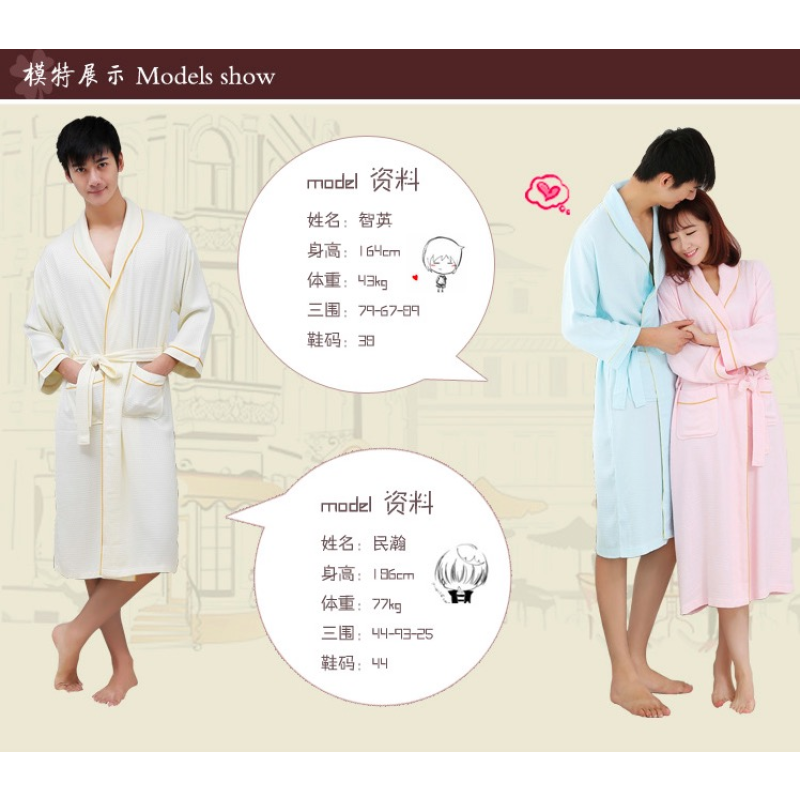 High Quality Original Design Star Hotel Unisex 100% Bamboo Terry Bathrobe Luxury Bathrobe Breathe Freely Bathrobe