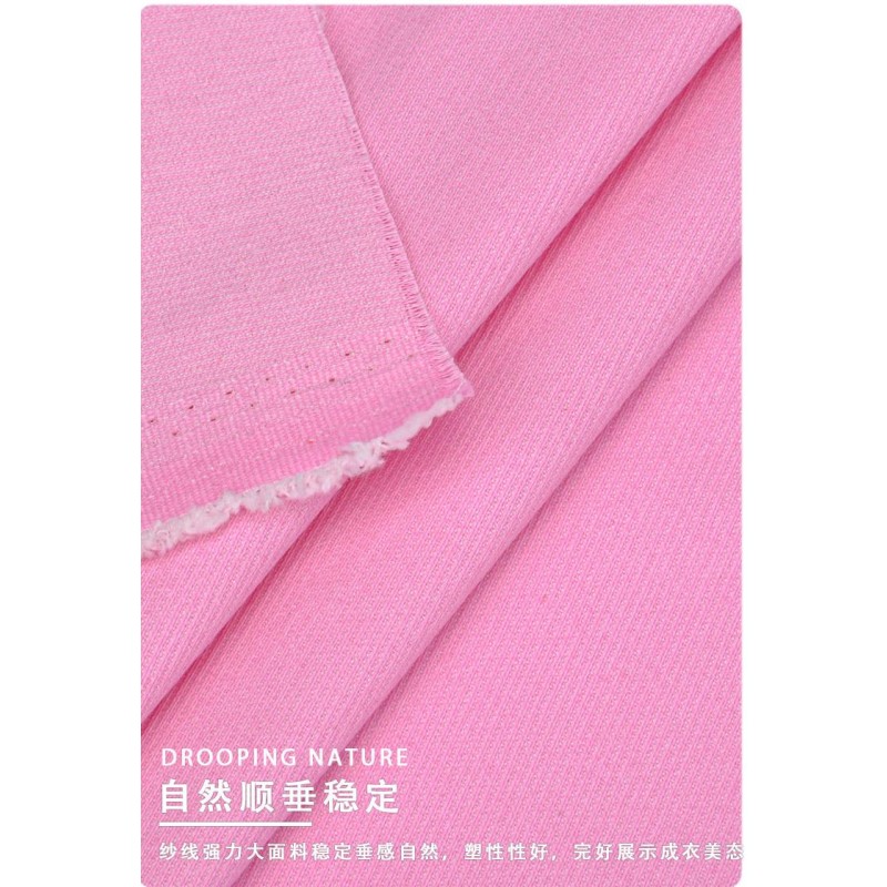 65% Organic Cotton33%Polyester2%Spandex Twill Fabric 180GSM Soft Organic Cotton Double Line Look Stretch Twill Fabric for Pants