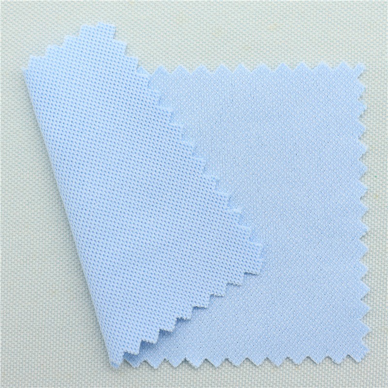 Stock 100% Recycled Polyester Double Pique Fabric 200GSM Two-Sided for Fashion POLO Tshirts School Uniforms Sports Wear Girls