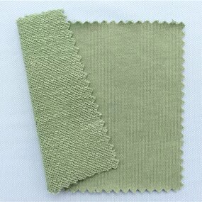 86% Organic Cotton 14% Recycled Polyester 280GSM 32s French Terry Soft Hoodies 192 Colors Stock Fashion Casual Clothing Fabric