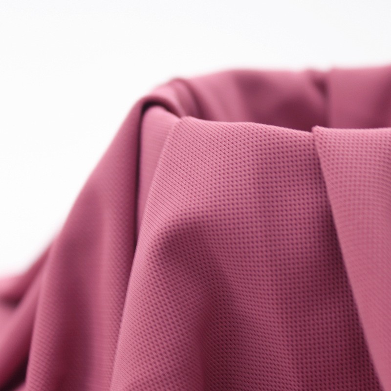 Stock 90% Nylon 10%spandex 180gsm Quick Drying Sports Fabric Knitted Pique Mesh Fabric Casual Golf T-shirt Sport Fabric
